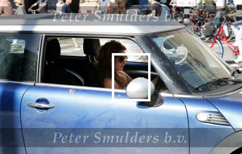 Amsterdam 29 juni 2018
Katja Schuurman in haar mini Cooper.