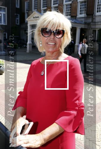 Amsterdam 15 juli 2018
Frits Huffnagel feestje voor zijn 50e verjaardag bij hotel the Grand. Margriet Zegers met Erica Terptra
