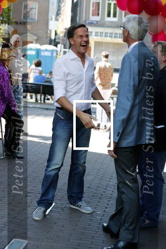 Amsterdam 15 juli 2018
Frits Huffnagel feestje voor zijn 50e verjaardag bij hotel the Grand. Mark Rutte