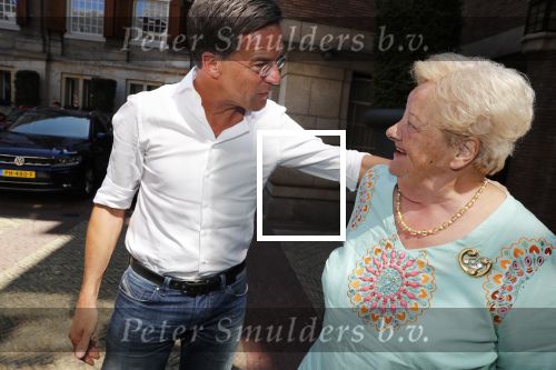 Amsterdam 15 juli 2018
Frits Huffnagel feestje voor zijn 50e verjaardag bij hotel the Grand. Erica Terpstra en Mark Rutte