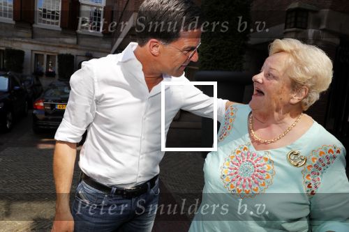 Amsterdam 15 juli 2018
Frits Huffnagel feestje voor zijn 50e verjaardag bij hotel the Grand. Erica Terpstra en Mark Rutte