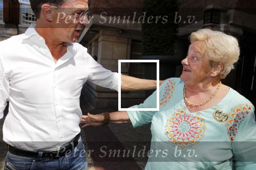 Amsterdam 15 juli 2018
Frits Huffnagel feestje voor zijn 50e verjaardag bij hotel the Grand. Erica Terpstra en Mark Rutte