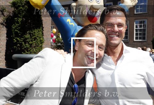 Amsterdam 15 juli 2018
Frits Huffnagel feestje voor zijn 50e verjaardag bij hotel the Grand. Matthijs Albers en Mark Rutte