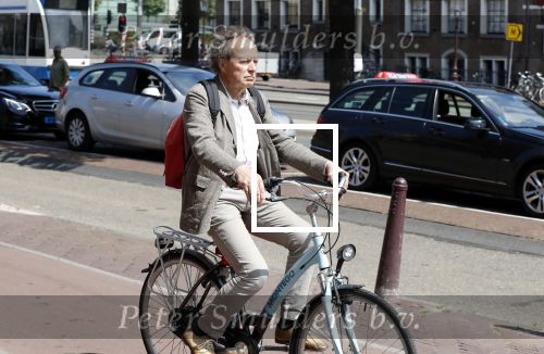 Amsterdam 12 juli 2018
Paul Haenen op de fiets.