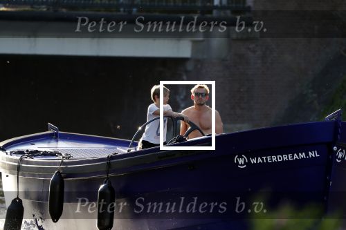 Amsterdam 23 juli 2018
Prins Bernhard jr aan het varen met zijn waterdream en 2 kinderen van hem.