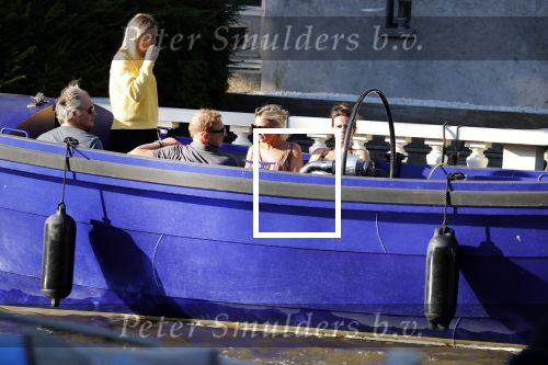 Amsterdam 29 juni 2018
Prins Bernhard jr en zijn  vrouw Prinses Annette borrelen met vrienden op hun boot (waterdream is het merk van de boot). De boot ligt achter hun huis.