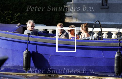 Amsterdam 29 juni 2018
Prins Bernhard jr en zijn  vrouw Prinses Annette borrelen met vrienden op hun boot (waterdream is het merk van de boot). De boot ligt achter hun huis.