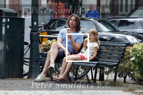 Amsterdam 18 juli 2018
Rob v d Wouw eet met zijn dochter een ijsje