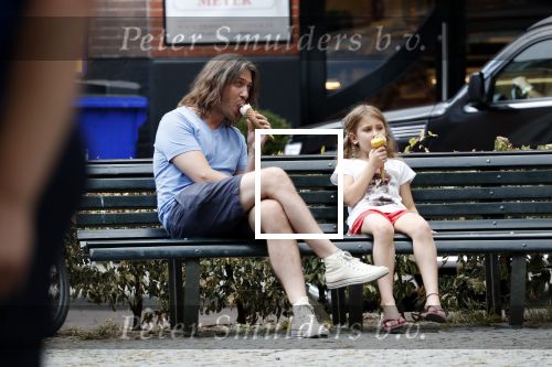 Amsterdam 18 juli 2018
Rob v d Wouw eet met zijn dochter een ijsje