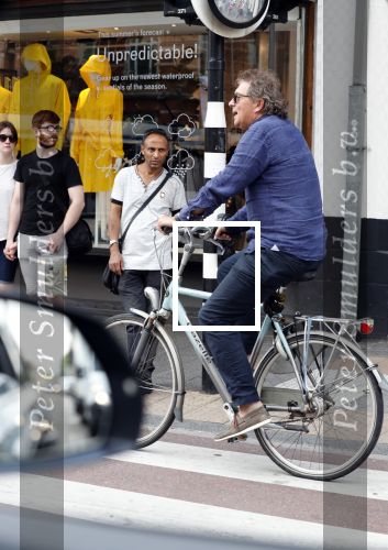 Amsterdam 18 juli 2018
Robert ten Brink op de fiets in Amsterdam