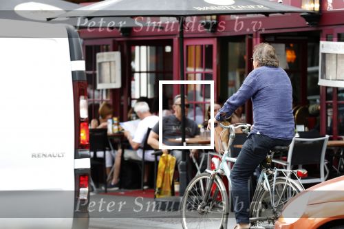Amsterdam 18 juli 2018
Robert ten Brink op de fiets in Amsterdam