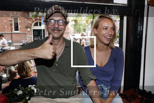 Amsterdam 13 juli 2018
Opening cafe Mimi van actrice Linde van den Heuvel en â€¦. Roeland Fernhout met Jennifer Hoffman