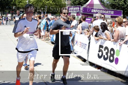 Amsterdam 1 juli 2018
Edwin Evers Run bij het science park met vele bners. Ronald de Boer met zijn dochter Demi