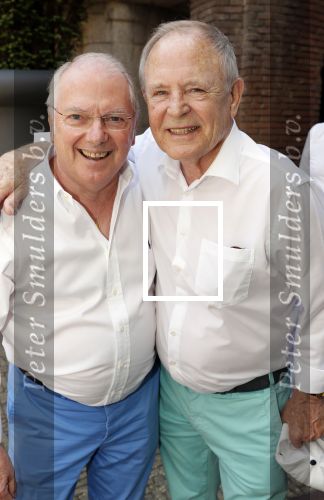 Amsterdam 15 juli 2018
Frits Huffnagel feestje voor zijn 50e verjaardag bij hotel the Grand. Ronnie Tober en Jan Jochems