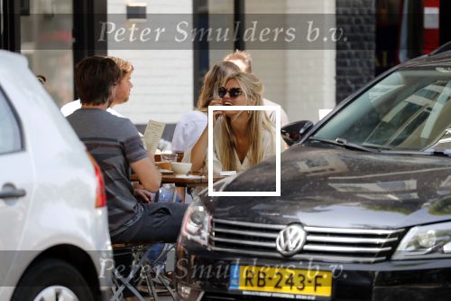 Amsterdam 19 juli 2018
Rick Brandsteder met zijn vriendin Roosje Kuizenga op terras.