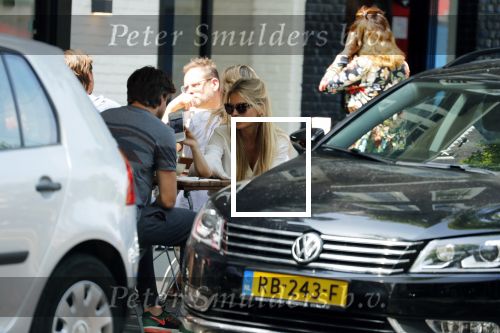 Amsterdam 19 juli 2018
Rick Brandsteder met zijn vriendin Roosje Kuizenga op terras.