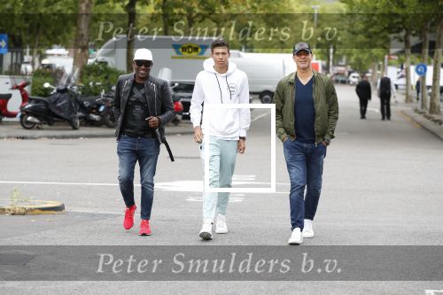 Amsterdam 9 juli 2018
Ruud Gullit met zijn zoon Maxim en Dj Johnny Kelvin.