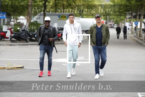 Amsterdam 9 juli 2018
Ruud Gullit met zijn zoon Maxim en Dj Johnny Kelvin.