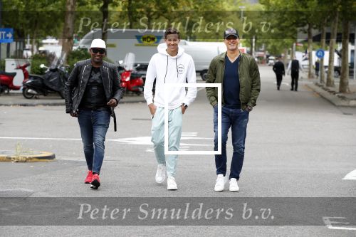 Amsterdam 9 juli 2018
Ruud Gullit met zijn zoon Maxim en Dj Johnny Kelvin.