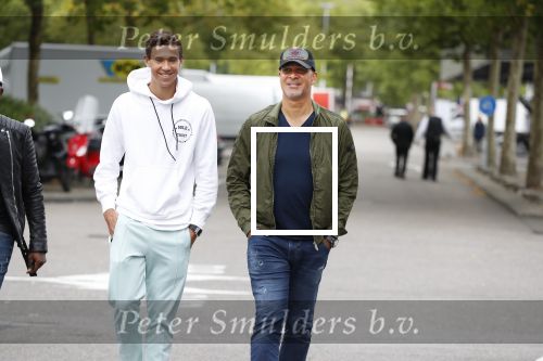 Amsterdam 9 juli 2018
Ruud Gullit met zijn zoon Maxim en Dj Johnny Kelvin.