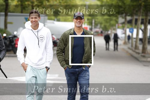 Amsterdam 9 juli 2018
Ruud Gullit met zijn zoon Maxim en Dj Johnny Kelvin.
