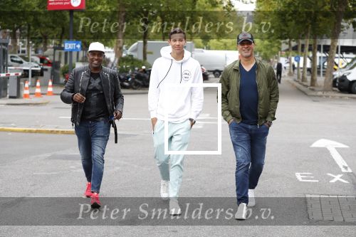 Amsterdam 9 juli 2018
Ruud Gullit met zijn zoon Maxim en Dj Johnny Kelvin.