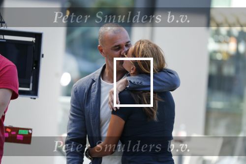 Amsterdam 31 juli 2018
Opnames commercial Ziggo met Max Verstappen en Ruud Gullit. Ruud met zijn vriendin Karin de Rooy
