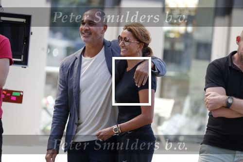 Amsterdam 31 juli 2018
Opnames commercial Ziggo met Max Verstappen en Ruud Gullit. Ruud met zijn vriendin Karin de Rooy