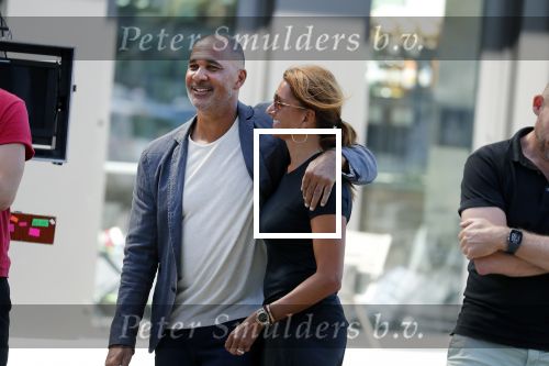 Amsterdam 31 juli 2018
Opnames commercial Ziggo met Max Verstappen en Ruud Gullit. Ruud met zijn vriendin Karin de Rooy