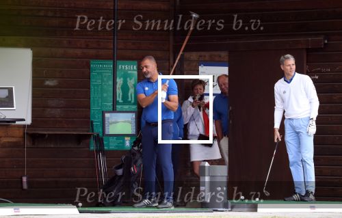 Tilburg, 2 Juni 2018 GC Prise d\'EauLegends Golf Trophy
Marco v Basten en Ruud Gullit op de driving Range