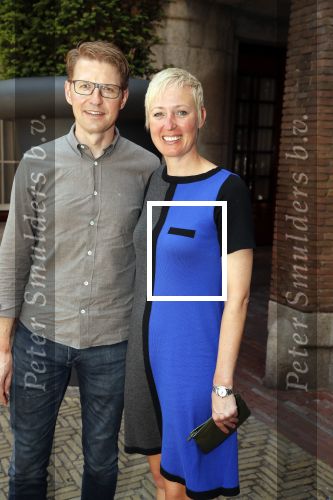 Amsterdam 15 juli 2018
Frits Huffnagel feestje voor zijn 50e verjaardag bij hotel the Grand. Sander Dekker met vrouw