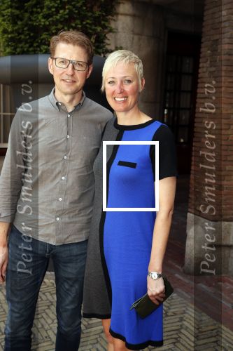 Amsterdam 15 juli 2018
Frits Huffnagel feestje voor zijn 50e verjaardag bij hotel the Grand. Sander Dekker met vrouw