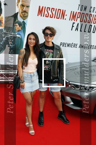 Amsterdam 30 juli 2018
Premiere Mission Impossible in Pathe Arena. Sheling Kamkes en Leroy Jory