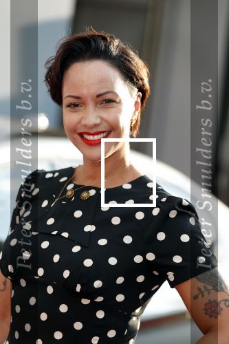 Amsterdam 30 juli 2018
Premiere Mission Impossible in Pathe Arena. Sonja Silva met man Pyke Pos