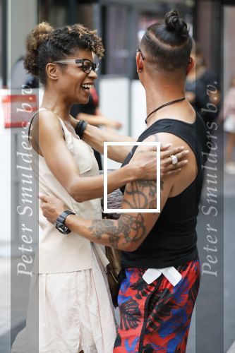 Amsterdam 12 juli 2018
Sylvana Simons loopt met collega door de stopera.