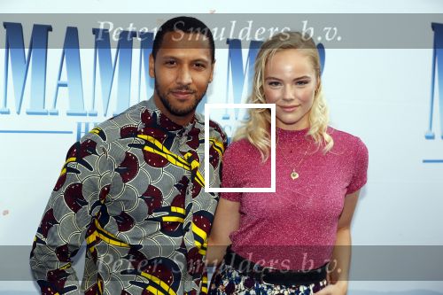 Amsterdam 17 juli 2018
Premiere Mamma mia in Tuschinski. Tarikh Janssen en partner