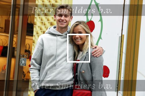 Amsterdam 3 juli 2019
Frenkie de Jong met zijn vriendin Mikky Kiemeney op de PC Hooftstraat. Frenkie draagt kleding van het merk van zijn vriendin.