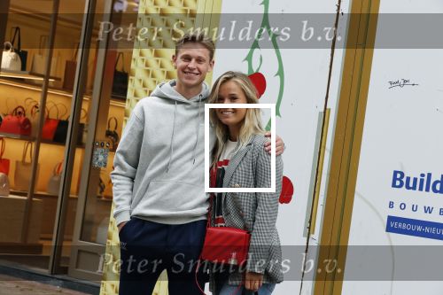 Amsterdam 3 juli 2019
Frenkie de Jong met zijn vriendin Mikky Kiemeney op de PC Hooftstraat. Frenkie draagt kleding van het merk van zijn vriendin.