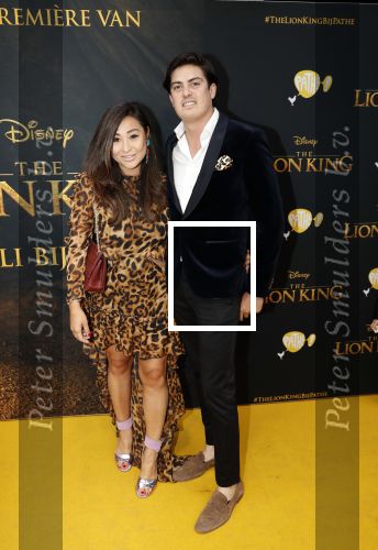 Amsterdam 15 juli 2019
Premiere the lion king in tuschinski. janine Breukhoven met een kennis