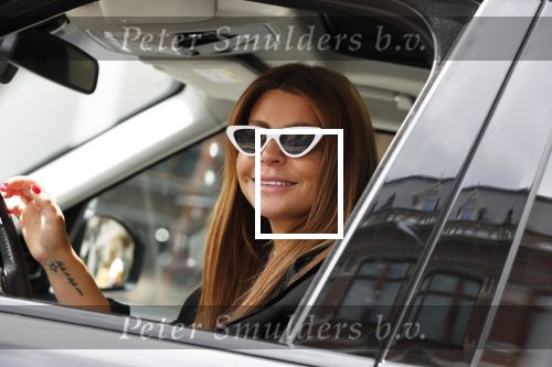 Amsterdam 3 juli 2019
Olcay Gulsen met aparte zonnebril in haar auto in Amsterdam