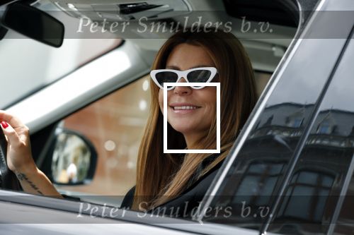 Amsterdam 3 juli 2019
Olcay Gulsen met aparte zonnebril in haar auto in Amsterdam