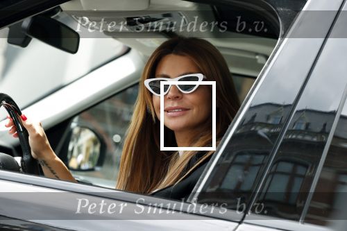 Amsterdam 3 juli 2019
Olcay Gulsen met aparte zonnebril in haar auto in Amsterdam