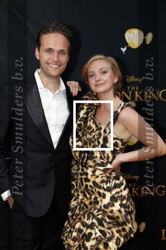 Amsterdam 15 juli 2019
Premiere the lion king in tuschinski. Pip Pellens en Pim Wessels