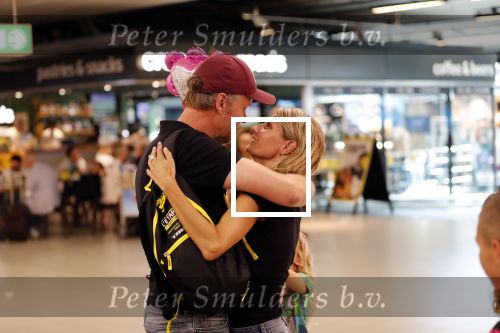 Schiphol 22 juli 2019
Wielrenners voor nierstichting arriveren op schiphol.
Oa Leontien v Moorsel Nicole Buch Remco Veldhuis en Erik Dijkstra. Remco met zijn vrouw