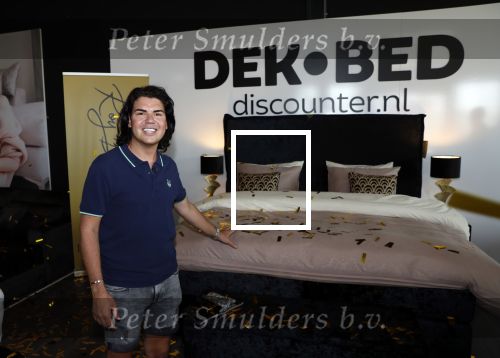 Berkel en Rodenrijs 24 juli 2019
Roy Donders onthult zijn bed bij  Dekbed-Discounter.nl