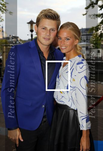 Amsterdam 2 september 2014
50 jaar de Tros wordt gevierd in carre met alle tros corryfeeen. 
Tim Douwsma met vriendin