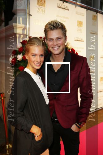 Amsterdam 29 september 2014
Beau monde awards in het Amstel hotel. 
Tim Douwsma met vriendin
