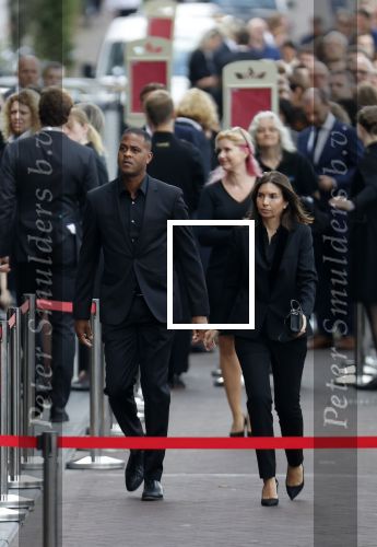 Amsterdam 22 juli 2021
Herdenkingsdienst van Peter R de Vries in Carre . Patrick Kluivert met zijn vrouw Rossana