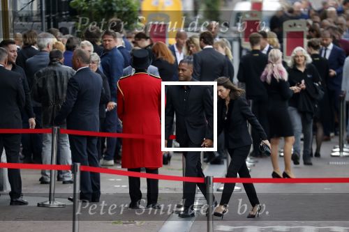 Amsterdam 22 juli 2021
Herdenkingsdienst van Peter R de Vries in Carre . Patrick Kluivert met zijn vrouw Rossana