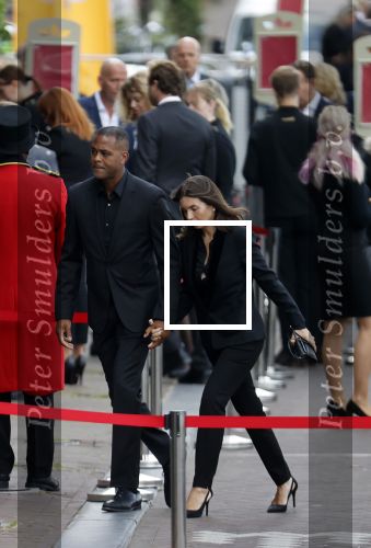 Amsterdam 22 juli 2021
Herdenkingsdienst van Peter R de Vries in Carre . Patrick Kluivert met zijn vrouw Rossana